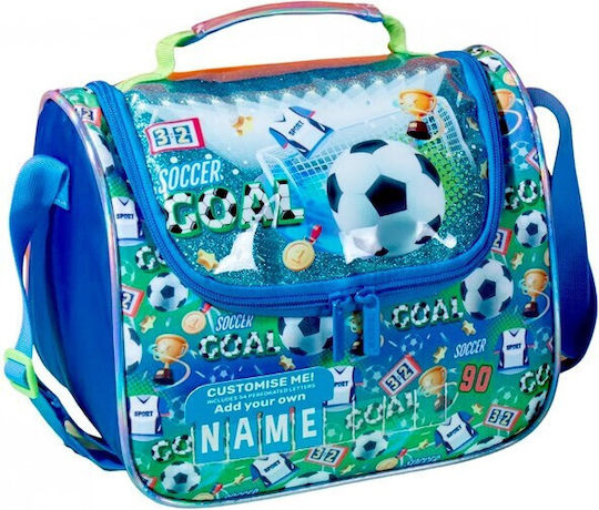 Schulische Isolierte Kinder Lunchtasche Handtasche Fußball 21x18x26cm