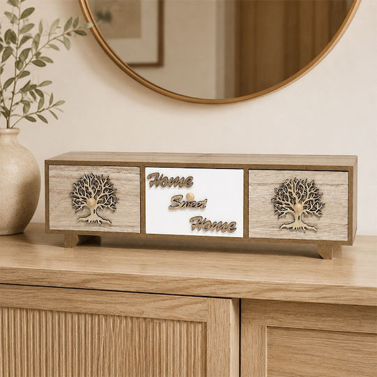 Velve Mini Cutie Decorativă Din Lemn 41x10x12.5cm