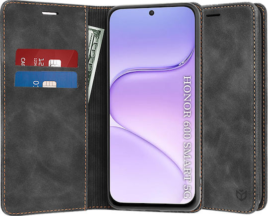 Techsuit Confy Cover Book Μαύρο (Honor 600)
