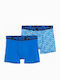 PUMA Scattered Logo Set Kids Boxers 2 Pieces Royal Navy
