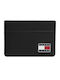 Tjm Heritage Leather Men's Card Wallet Black