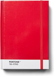 Pantone Τετράδιο Ριγέ Dotted S Κόκκινο