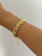 Chunky Hand Chain Made of Gold Plated Stainless Steel