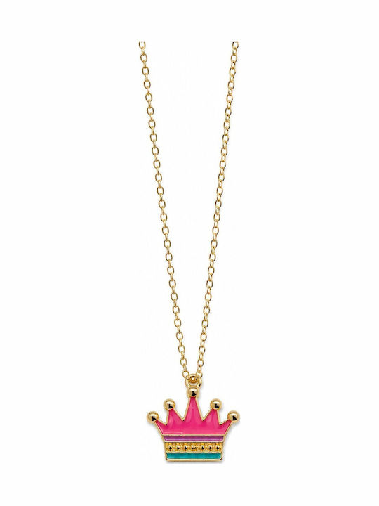 FantazyStores Colier Cu Design Tiara Fuchsia