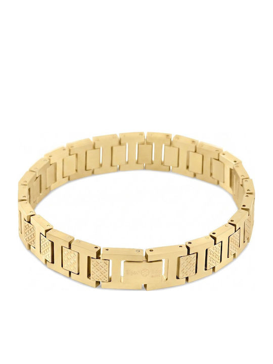 Bijou Box Männer Armband aus Stahl Vergoldet