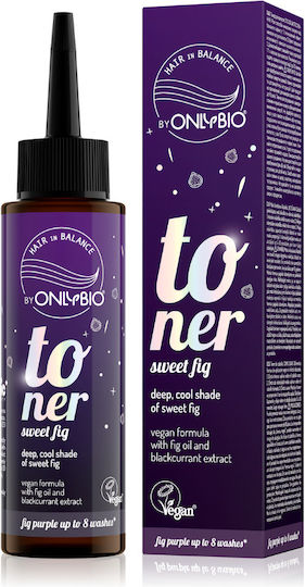 Hair Toner, Vegan Ammonia & Hydrogen Peroxide Free, Sweet Fig, Dark Cool Shade, 100ml