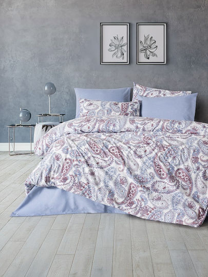 Mc Decor Carol Super-Double Bed Sheets Set 240x260cm Carol (4 Pieces)