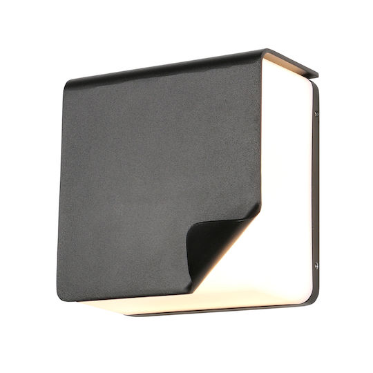 Aca Wandmontierte Außenbeleuchtung mit Beschattung IP65 12x4,6cm