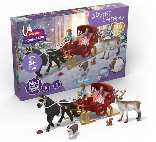 Schleich Gr Calendar de Advent Horse Club Sanie de Crăciun F