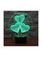 Romantisches Dekoratives Tischlampen Warmes Weiß 3D-Illusion 3x3cm