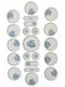 Hermia Multicolor Ceramică Set de Vase 21buc