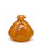 Decorative Orange Glass Vase 18xH18cm