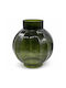Dekorative Vase Glas Grüne 25xH28cm