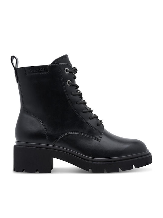Damen Kampfstiefel Schwarz