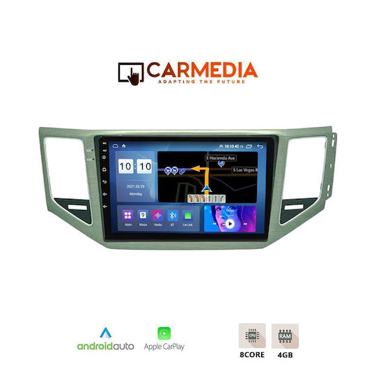 Carmedia Cm410a Tablet 10'' Aplicație OEM VW Golf Sportsvan 2014+