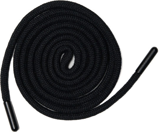 Lace 1.7m Round Lace Black 3059 604 05 5 0.5cm + Plastic Black End 22*5mm