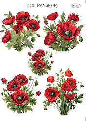 Easy Transfer Paper Poppies Lnt-564 25x35cm