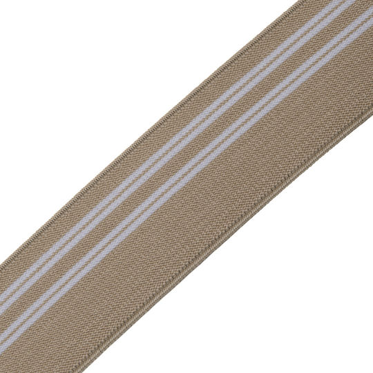 Vostex Nähzubehör Elastisches Polyester Beiges 4 g Weiß 4 cm Meter