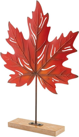 Tabletop Decor Maple Leaf Base Red 50x38x7cm 157.004.0137.07