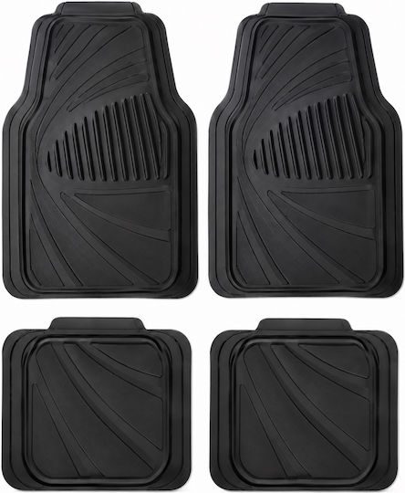 TripoCar Auto Fußmatten 4 Stück Ventura Gummi 68*46cm/Seiten 34*41cm