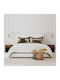 Wooden Brown Bedside Tables 2 Pieces 36.5x30.5x38cm