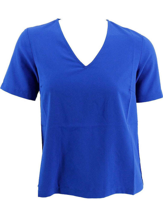 Pieces Γυναικείο Oversized T-shirt Μπλε