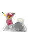 Plexilab Decorative Glass Round Tray 23x13x3cm