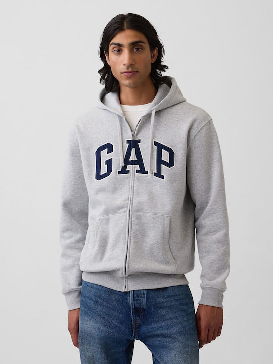 GAP Суитшърт с качулка Light Heather Grey
