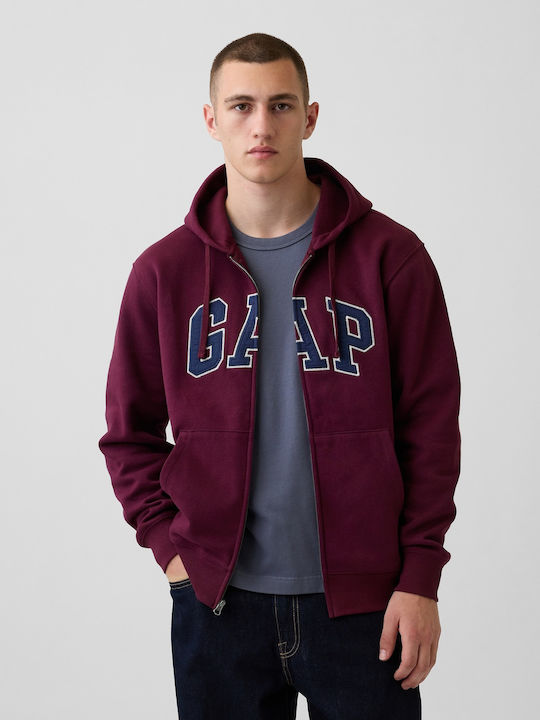GAP Суитшърт с качулка Tuscan Red