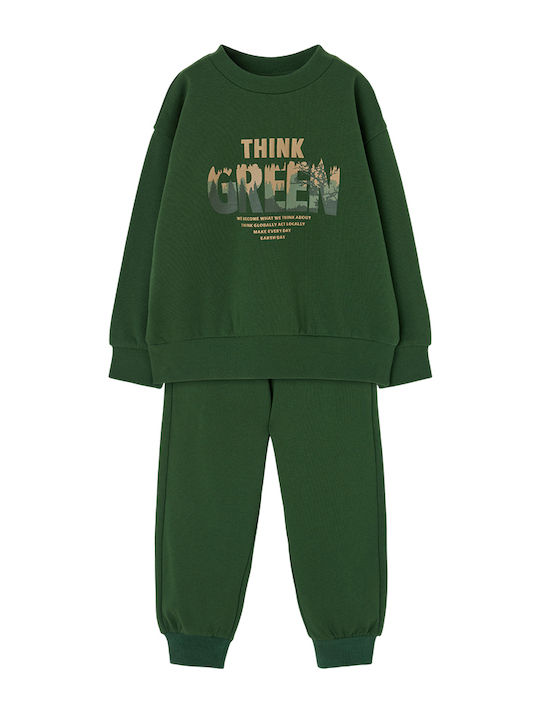 Kids Sweatpants Set Green