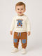 Kids Tracksuit Set With Top Beige