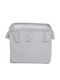 Jabadabado Children's Fabric Storage Basket Grey 28x24cm