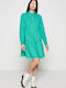 Summer Shirt Dress Green