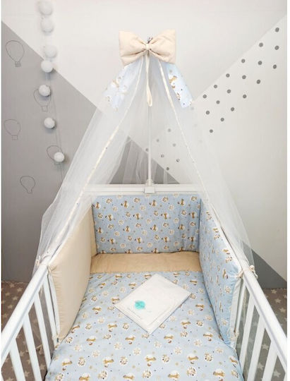 Baby Star Baby Bettwäsche-Set Für Krippe Girafe Hellblau 10 Stück Baby Star Baby Bettwäsche-Set Für Krippe Girafe Hellblau 10 Stück