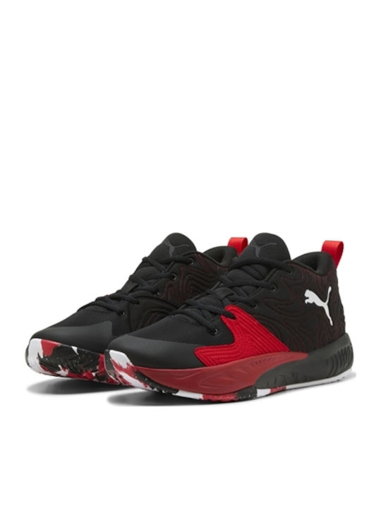 PUMA Court Pro Високи Черни Баскетболни Обувки
