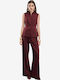 Women's Burgundy Suit in Slim Fit