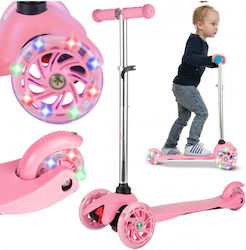 MalPlay Kinderroller Tricycle mit LED-Beleuchtung für 3+ Jahre Rosa MalPlay Kinderroller Tricycle mit LED-Beleuchtung für 3+ Jahre Rosa