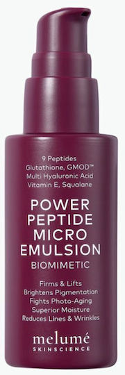 Melume Skinscience Power Peptide Micro Emulsion Moisturizing Face Emulsion with Peptides 30ml
