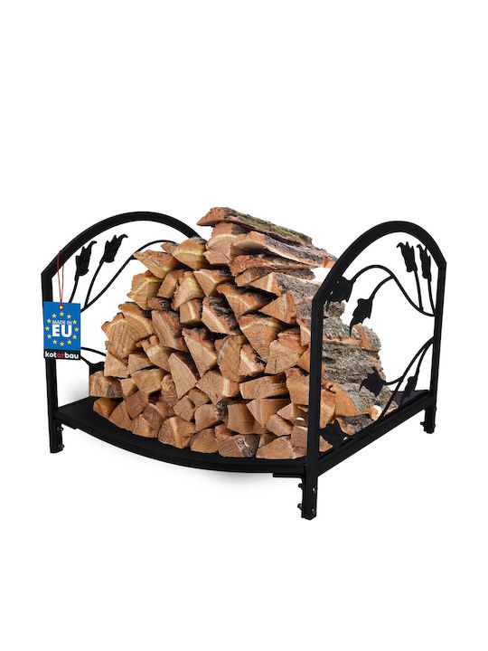 Kotarbau Raft Metalic Pentru Depozitarea Lemnelor 40x37x31cm Gri Kotarbau Raft Metalic Pentru Depozitarea Lemnelor 40x37x31cm Gri