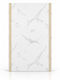 3D Стенен Панел от PVC Бял 244x122x0.3см.