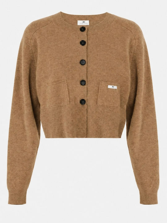 Elisabetta Franchi Women's Knitted Cardigan Camel