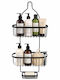 Wall Mounted Bathroom Shelf Metallic 59x28x59cm Black