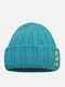 Beanie Unisex Mütze Geflochten in Türkis Farbe