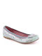 Kids Ballerinas with Hook & Loop Closure Patent Leather Light Blue