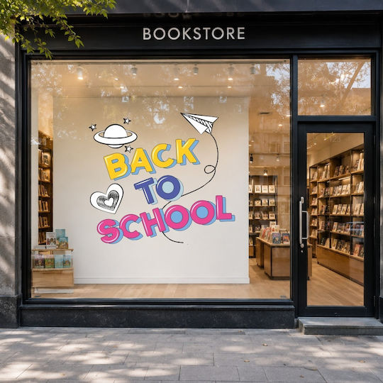 Αυτοκόλλητο Εκπτώσεων - Back To School 6 - 80cm X 71cm