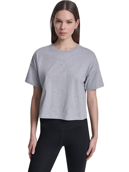 DKNY Logo Women's Cotton Short Sleeve Grey