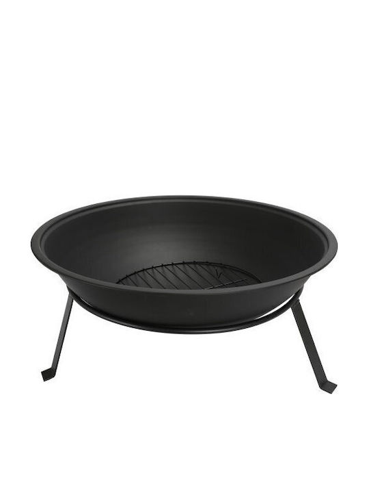 Adler Τζάκι Εξωτερικού Χώρου Μεταλλικό Μαύρο 55x55x24cm