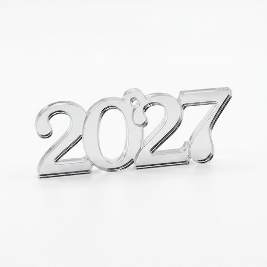 Декоративен Plexi-glass 2027 Сребрист 5 Бройки 4x1.8см