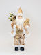 Decorative Christmas Santa Golden Plastic 45cm