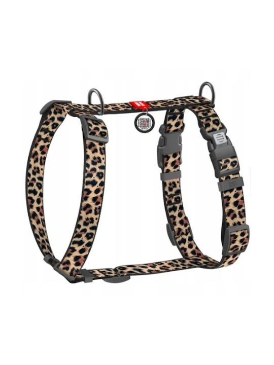 WauDog Hundegeschirre Nylon Groß L 25mm/61-85cm Lampart